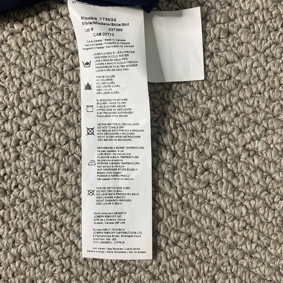 Joseph Ribkoff Womens Dress 10 Blue Sheath Butterfly Sleeves Ruched Rhinestones - Picture 10 of 14